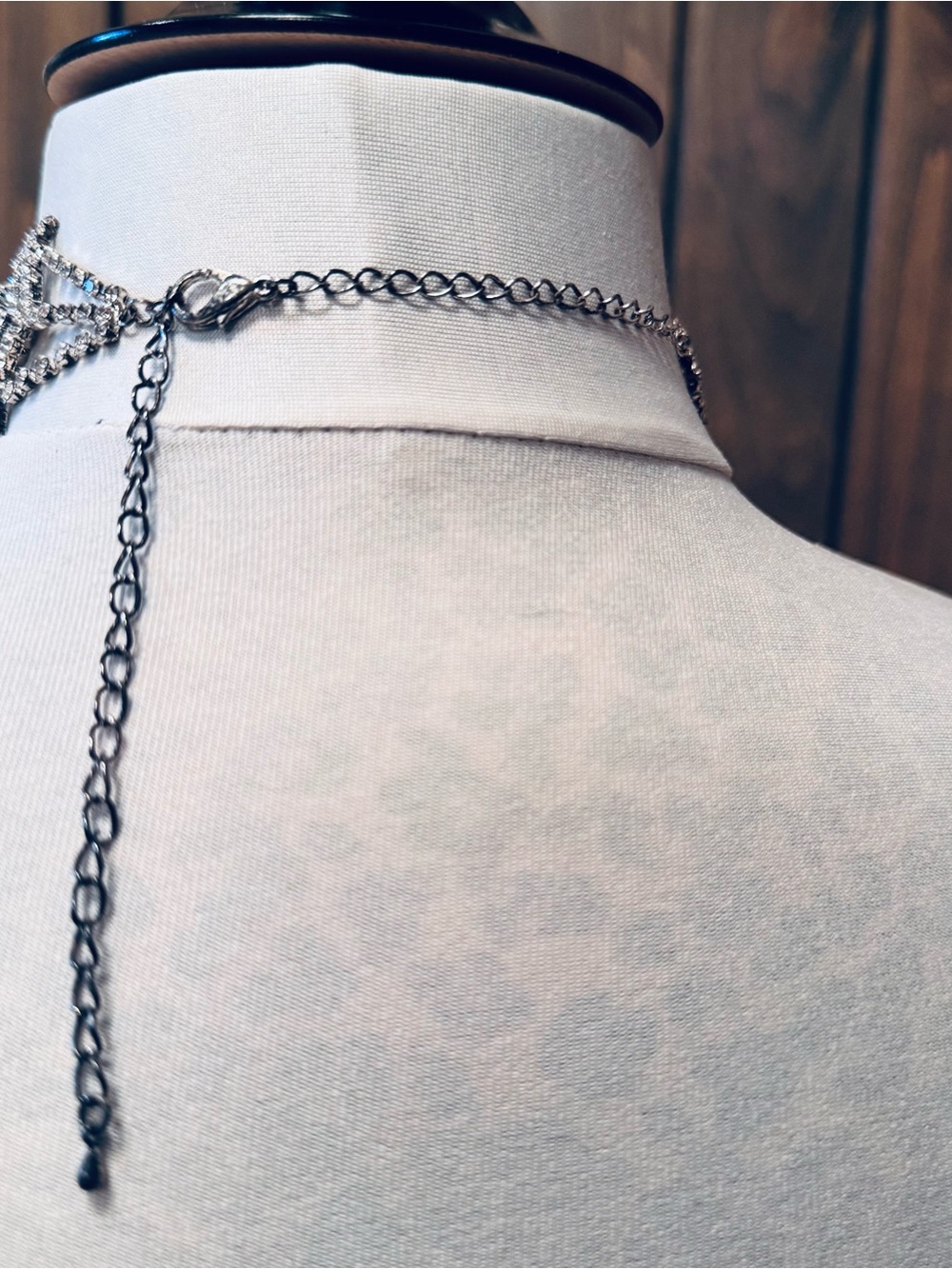 Crystal Rhinestone Statement Choker - Picture 5 of 6